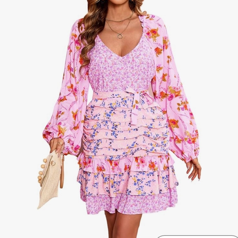 Floral Pink Dress